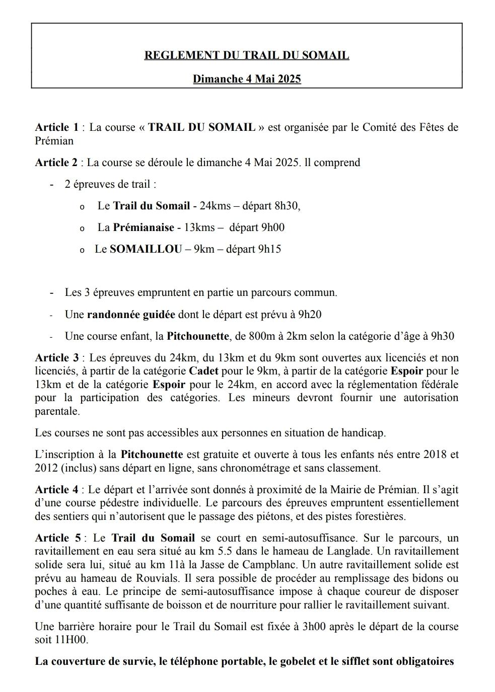 Règlement intérieur 1/3